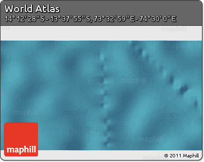 Satellite 3D Map of the Area around 13° 55' 11" S, 74° 1' 30" E