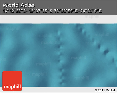 Satellite 3D Map of the Area around 13° 55' 11" S, 74° 1' 30" E