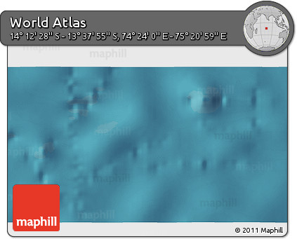 Satellite 3D Map of the Area around 13° 55' 11" S, 74° 52' 30" E