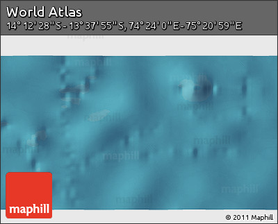 Satellite 3D Map of the Area around 13° 55' 11" S, 74° 52' 30" E
