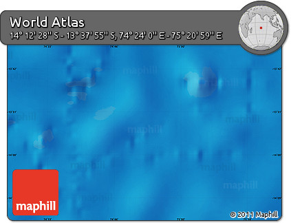 Physical Map of the Area around 13° 55' 11" S, 74° 52' 30" E