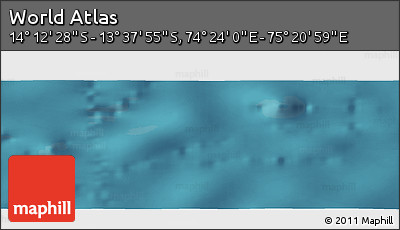 Satellite Panoramic Map of the Area around 13° 55' 11" S, 74° 52' 30" E