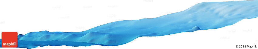 Shaded Relief Horizon Map of the Area around 13° 55' 11" S, 77° 16' 30" W