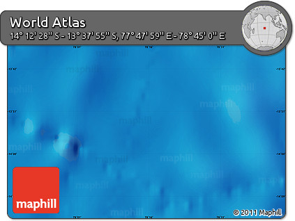 Physical Map of the Area around 13° 55' 11" S, 78° 16' 30" E