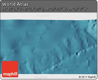 Satellite 3D Map of the Area around 13° 55' 11" S, 78° 7' 30" W