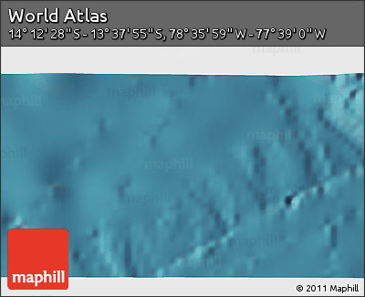 Satellite 3D Map of the Area around 13° 55' 11" S, 78° 7' 30" W