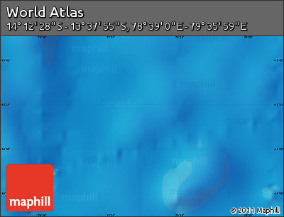 Physical Map of the Area around 13° 55' 11" S, 79° 7' 30" E