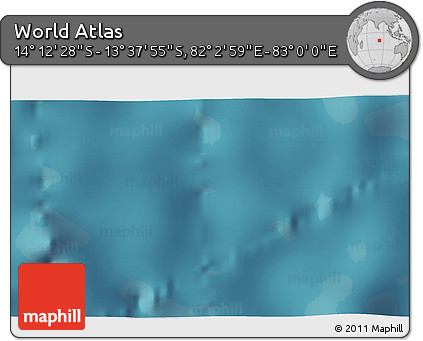 Satellite 3D Map of the Area around 13° 55' 11" S, 82° 31' 30" E
