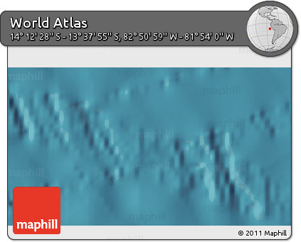 Satellite 3D Map of the Area around 13° 55' 11" S, 82° 22' 30" W