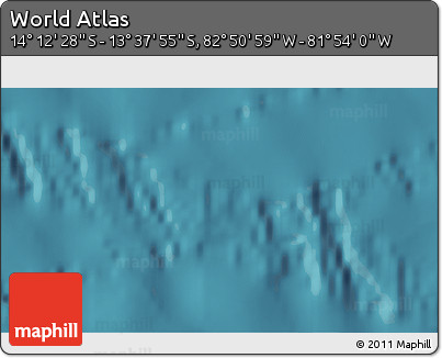 Satellite 3D Map of the Area around 13° 55' 11" S, 82° 22' 30" W