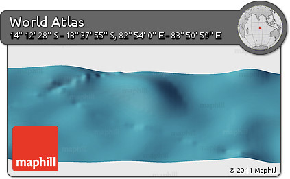 Satellite Panoramic Map of the Area around 13° 55' 11" S, 83° 22' 30" E