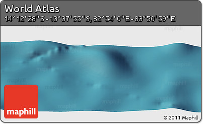 Satellite Panoramic Map of the Area around 13° 55' 11" S, 83° 22' 30" E