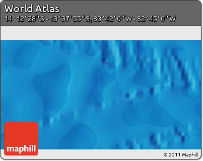 Political 3D Map of the Area around 13° 55' 11" S, 83° 13' 29" W