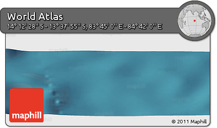 Satellite Panoramic Map of the Area around 13° 55' 11" S, 84° 13' 29" E