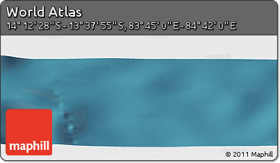 Satellite Panoramic Map of the Area around 13° 55' 11" S, 84° 13' 29" E