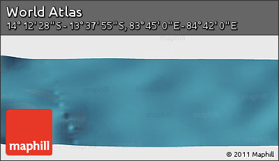 Satellite Panoramic Map of the Area around 13° 55' 11" S, 84° 13' 29" E