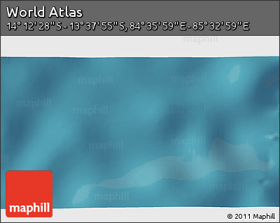 Satellite 3D Map of the Area around 13° 55' 11" S, 85° 4' 29" E