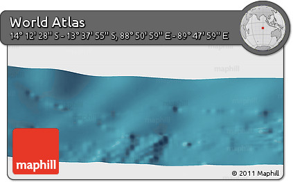 Satellite Panoramic Map of the Area around 13° 55' 11" S, 89° 19' 29" E