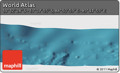 Satellite Panoramic Map of the Area around 13° 55' 11" S, 89° 19' 29" E
