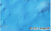Physical Map of the area around 13° 55' 11" S, 8° 25' 30" W
