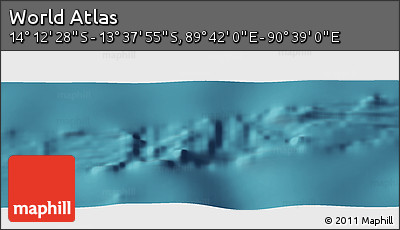 Satellite Panoramic Map of the Area around 13° 55' 11" S, 90° 10' 30" E