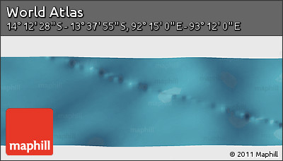 Satellite Panoramic Map of the Area around 13° 55' 11" S, 92° 43' 29" E