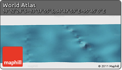Satellite Panoramic Map of the Area around 13° 55' 11" S, 95° 16' 30" E