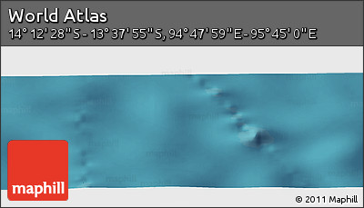 Satellite Panoramic Map of the Area around 13° 55' 11" S, 95° 16' 30" E