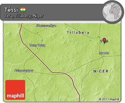 Physical 3D Map of Téssi