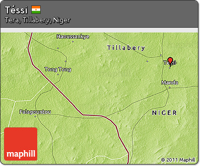 Physical 3D Map of Téssi