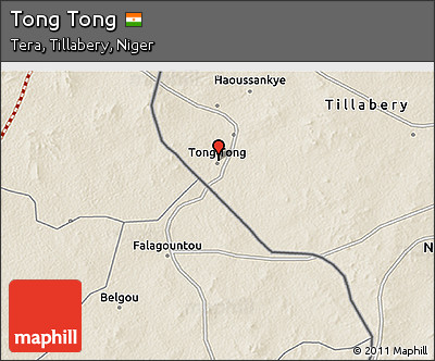 Shaded Relief 3D Map of Tong Tong