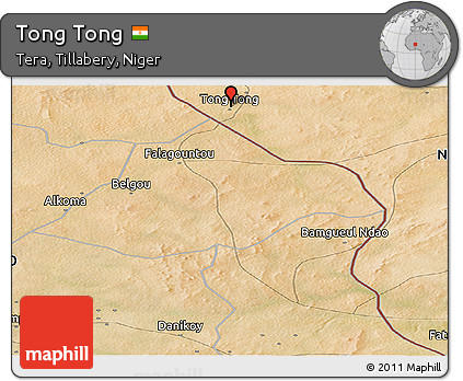 Satellite Panoramic Map of Tong Tong