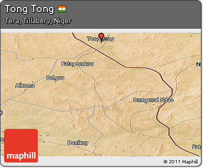 Satellite Panoramic Map of Tong Tong