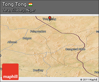 Satellite Panoramic Map of Tong Tong