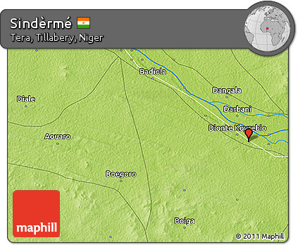 Physical 3D Map of Sindèrmé