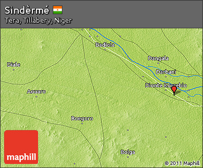 Physical 3D Map of Sindèrmé