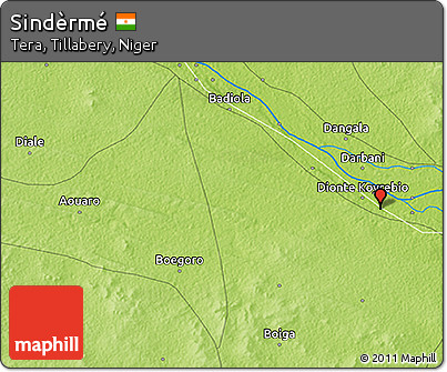 Physical 3D Map of Sindèrmé