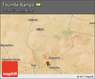 Satellite 3D Map of Toundé Bango