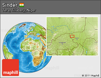 Physical Location Map of Sindèr