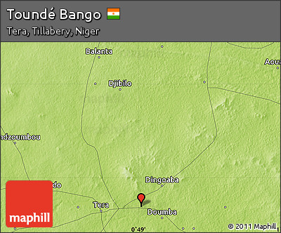 Physical Map of Toundé Bango