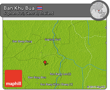 Physical 3D Map of Ban Khu Bua