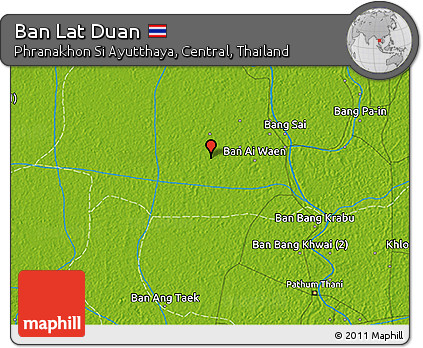 Physical 3D Map of Ban Lat Duan