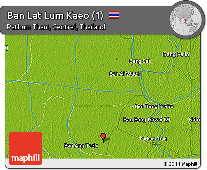 Physical 3D Map of Ban Lat Lum Kaeo (1)