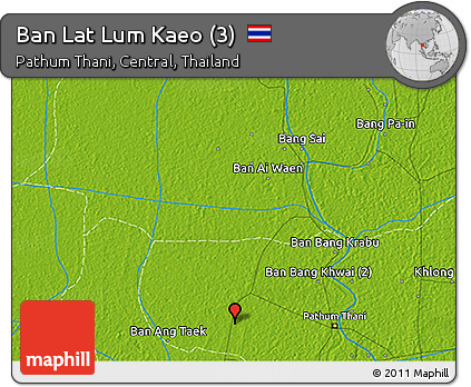 Physical 3D Map of Ban Lat Lum Kaeo (3)