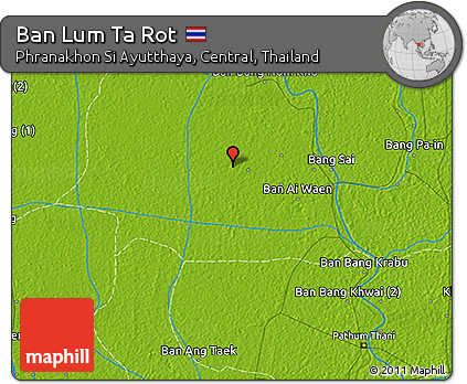 Physical 3D Map of Ban Lum Ta Rot