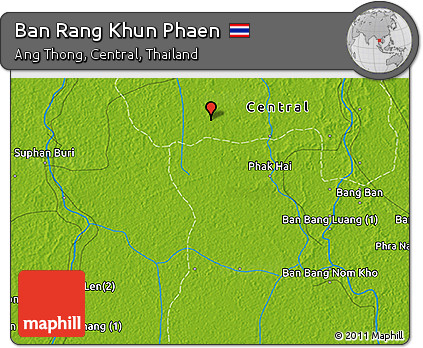 Physical 3D Map of Ban Rang Khun Phaen