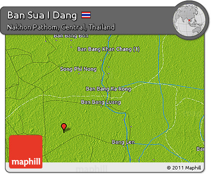 Physical 3D Map of Ban Sua I Dang