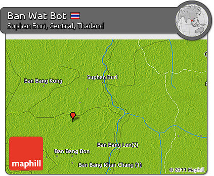 Physical 3D Map of Ban Wat Bot
