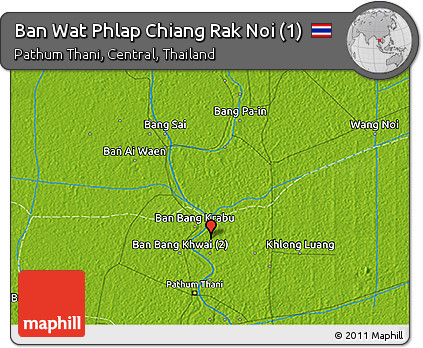 Physical 3D Map of Ban Wat Phlap Chiang Rak Noi (1)