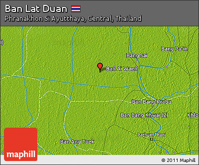 Physical 3D Map of Ban Lat Duan
